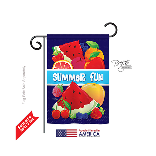 56061 Summer Summer Fun 2-Sided Impression Garden Flag - 13 x 18.5 in.