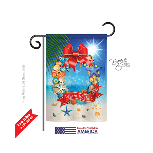 56062 Summer Summer Wreath 2-Sided Impression Garden Flag