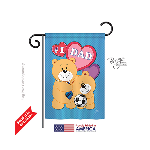 65036 Love Dad 2-Sided Impression Garden Flag - 13 x 18.5 in.