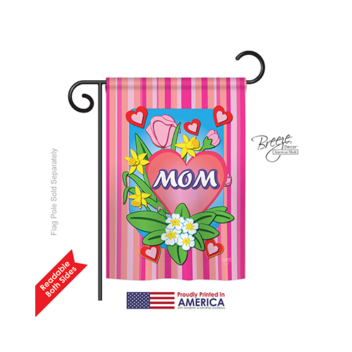 65078 Mom 2-Sided Impression Garden Flag - 13 x 18.5 in.