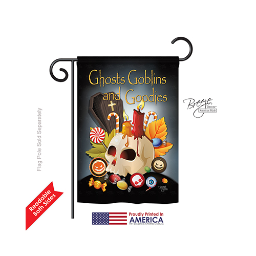 62007 Halloween Ghosts Goblins & Goodies 2-Sided Impression Garden Flag