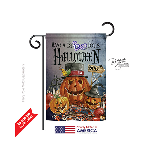 62068 Halloween Faboolous 2-Sided Impression Garden Flag - 13 x 18.5 in.