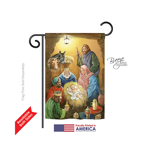 64103 Nativity Wise Men 2-Sided Impression Garden Flag - 13 x 18.5 in.
