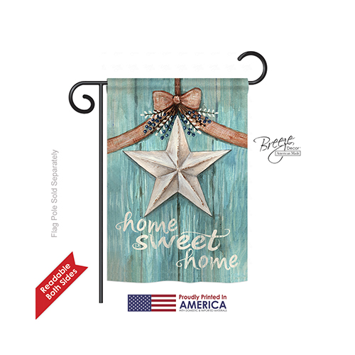 50067 Welcome White Barn Star 2-Sided Impression Garden Flag - 13 x 18.5 in.