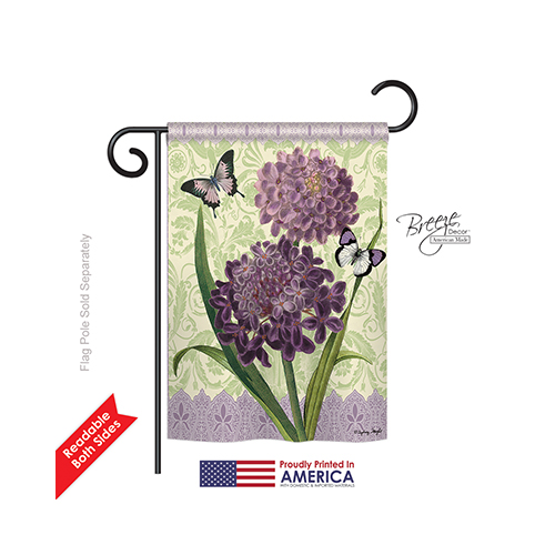54079 Floral Iberis 2-Sided Impression Garden Flag - 13 x 18.5 in.