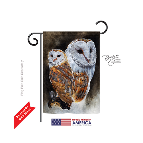 55040 Birds Lustrous 2-Sided Impression Garden Flag - 13 x 18.5 in.