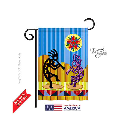 65079 Southwest Kokopelli Dream 2-Sided Impression Garden Flag - 13 x 18.5 in.
