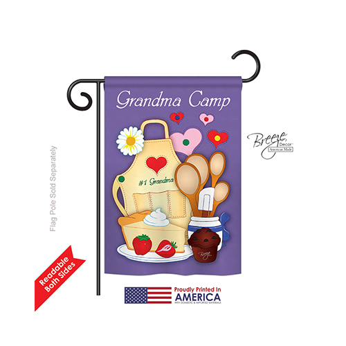 65055 Grandma Camp 2-Sided Impression Garden Flag