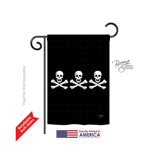 57033 Pirate Christopher Condents 2-Sided Impression Garden Flag - 13 x 18.5 in.