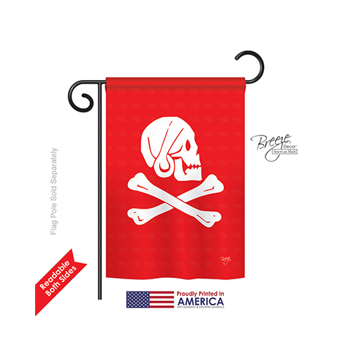 57036 Pirate Henry Every 2-Sided Impression Garden Flag - 13 x 18.5 in.