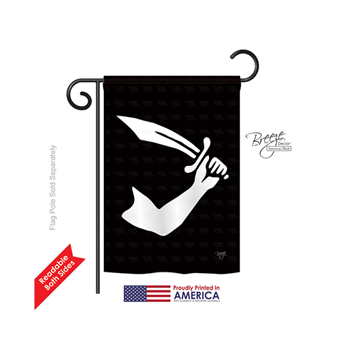 57037 Pirate Thomas Tew 2-Sided Impression Garden Flag - 13 x 18.5 in.