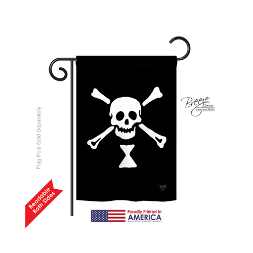 57039 Pirate Emanuel Wynne 2-Sided Impression Garden Flag - 13 x 18.5 in.