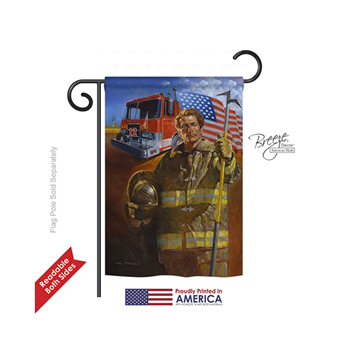 61076 Historic Homeguard 2-Sided Impression Garden Flag - 13 x 18.5 in.