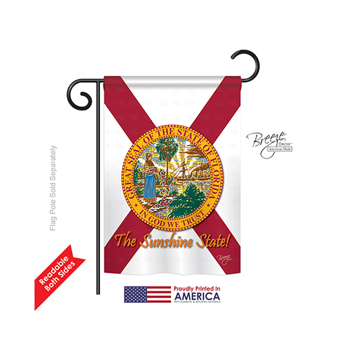 58082 States Florida 2-Sided Impression Garden Flag - 13 x 18.5 in.