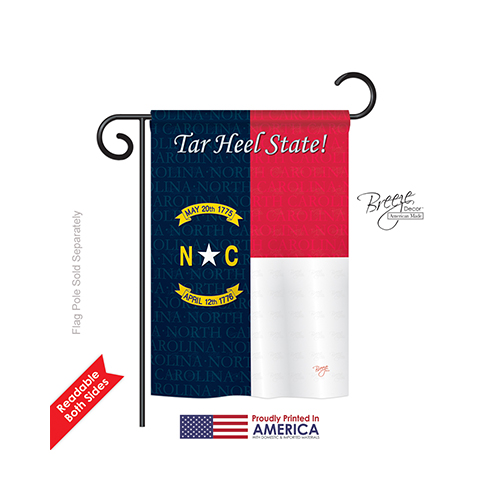58087 States North Carolina 2-Sided Impression Garden Flag