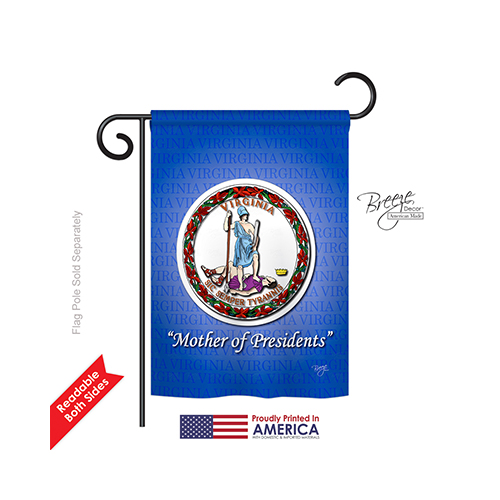 58088 States Virginia 2-Sided Impression Garden Flag - 13 x 18.5 in.