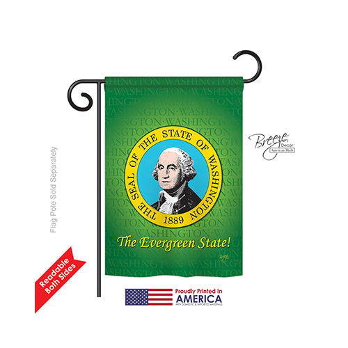 58101 States Washington 2-Sided Impression Garden Flag 13 x 18.5 in.