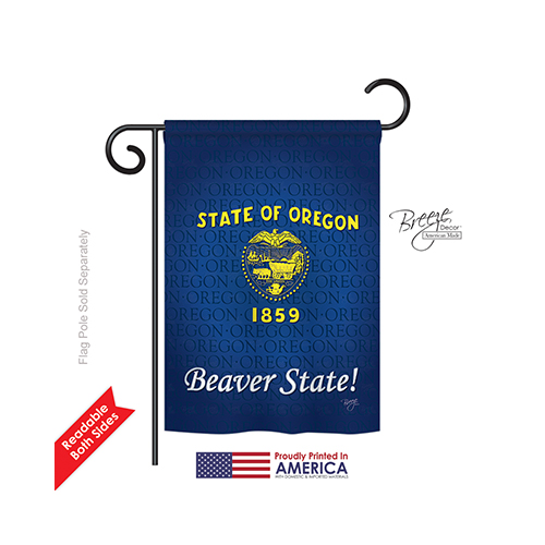 58109 States Oregon 2-Sided Impression Garden Flag - 13 x 18.5 in.