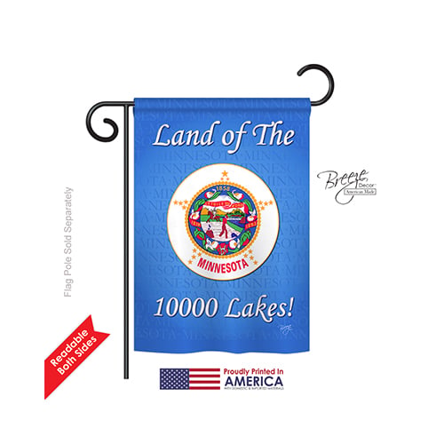58110 States Minnesota 2-Sided Impression Garden Flag - 13 x 18.5 in.