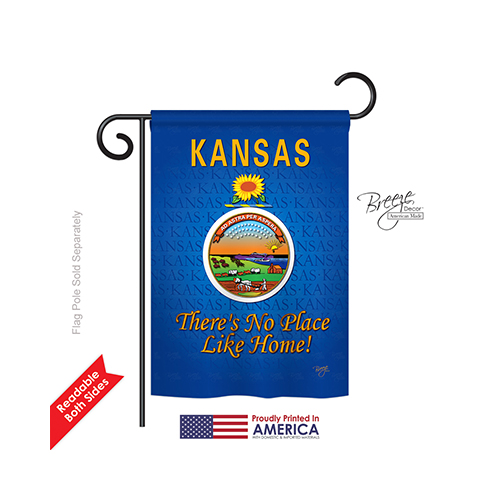 58132 States Kansas 2-Sided Impression Garden Flag - 13 x 18.5 in.