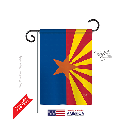 58239 States Arizona State 2-Sided Impression Garden Flag - 13 x 18.5 in.