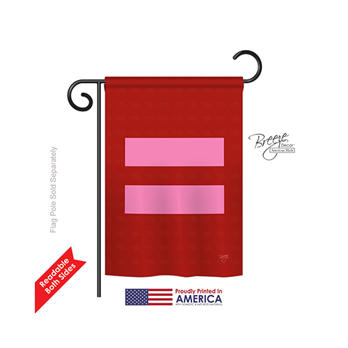65087 Equality 2-Sided Impression Garden Flag - 13 x 18.5 in.