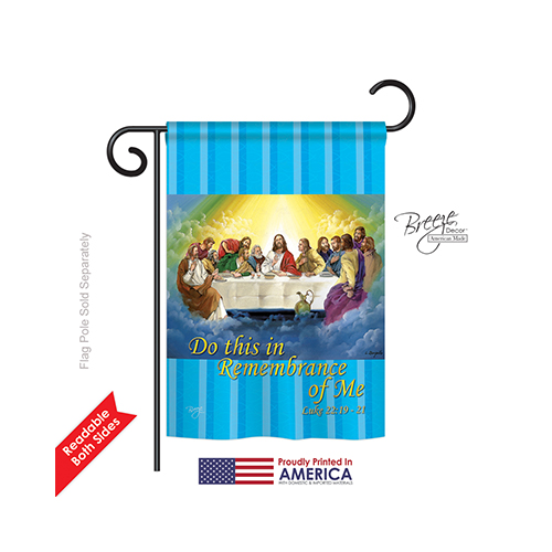 53045 Last Supper 2-Sided Impression Garden Flag - 13 x 18.5 in.