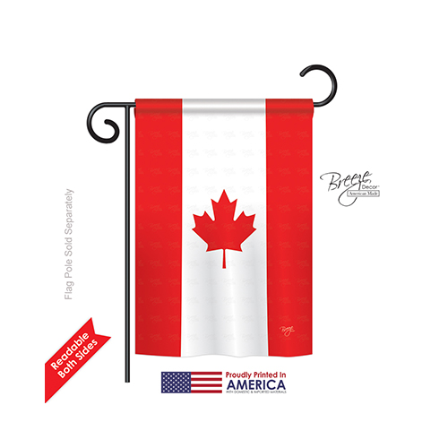 58008 Canada 2-Sided Impression Garden Flag - 13 x 18.5 in.