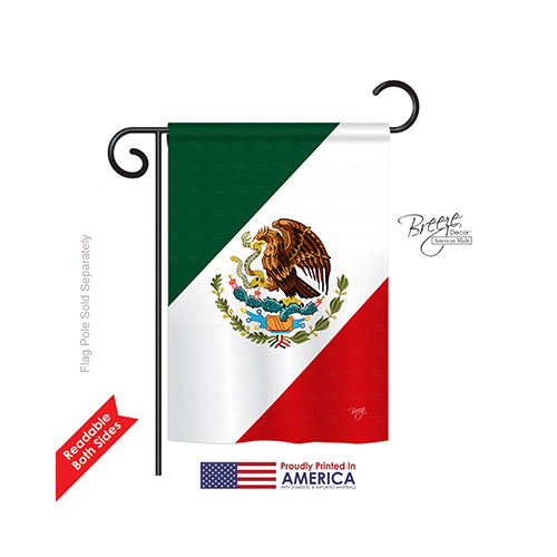 58019 Mexico 2-Sided Impression Garden Flag - 13 x 18.5 in.