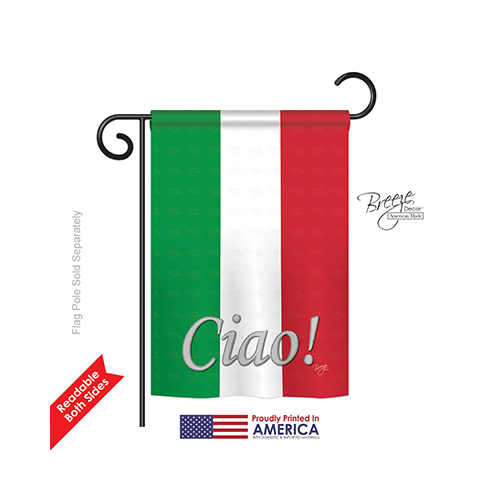 58027 Italian 2-Sided Impression Garden Flag - 13 x 18.5 in.