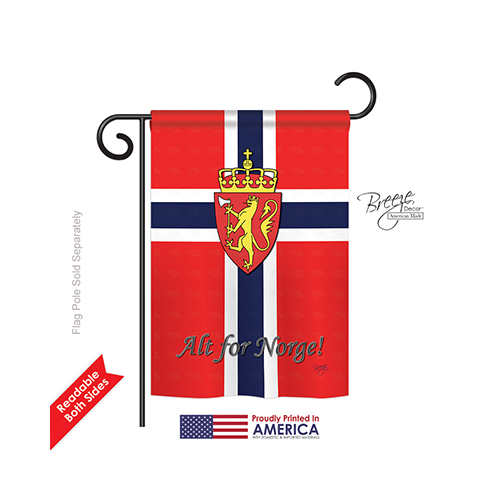 58092 Norway 2-Sided Impression Garden Flag - 13 x 18.5 in.