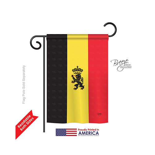 58098 Belgium 2-Sided Impression Garden Flag - 13 x 18.5 in.