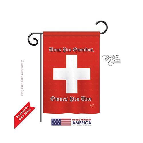 58099 Swiss 2-Sided Impression Garden Flag - 13 x 18.5 in.