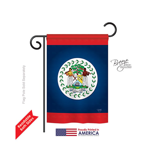 58163 Belize 2-Sided Impression Garden Flag - 13 x 18.5 in.