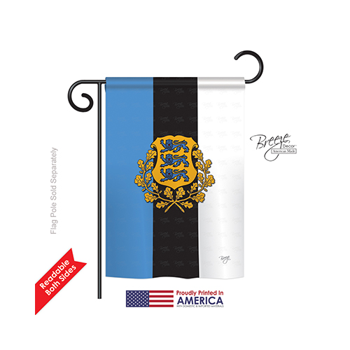 58171 Estonia 2-Sided Impression Garden Flag - 13 x 18.5 in.