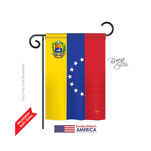 Venezuela 2-Sided Impression Garden Flag - 13 x 18.5 in.