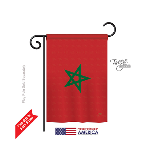 58250 Morocco 2-Sided Impression Garden Flag - 13 x 18.5 in.