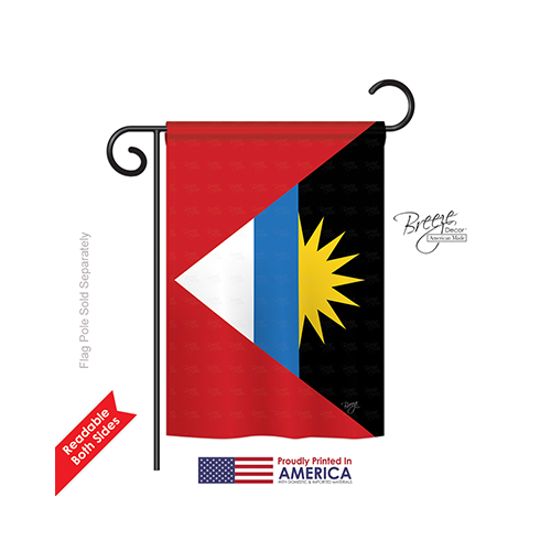 58281 Antigua & Barbuda 2-Sided Impression Garden Flag