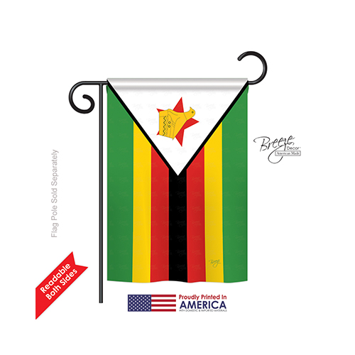 58283 Zimbabwe 2-Sided Impression Garden Flag - 13 x 18.5 in.