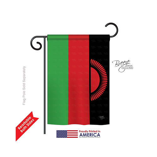 58285 Malawi 2-Sided Impression Garden Flag - 13 x 18.5 in.