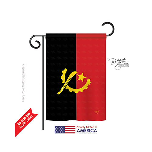 58286 Angola 2-Sided Impression Garden Flag - 13 x 18.5 in.
