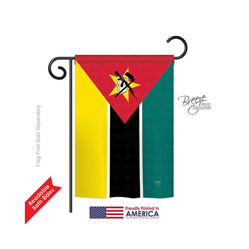 58287 Mozambique 2-Sided Impression Garden Flag - 13 x 18.5 in.
