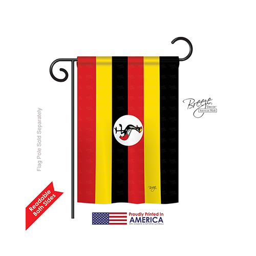 58295 Uganda 2-Sided Impression Garden Flag 13 x 18.5 in.
