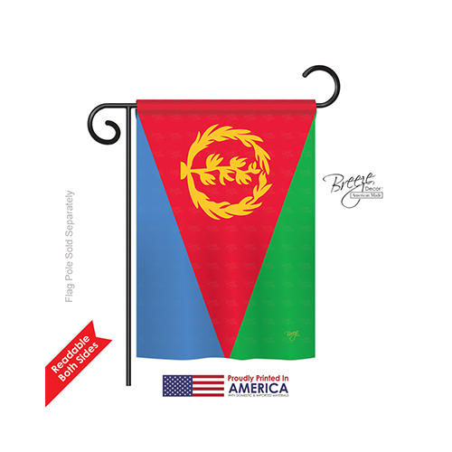 58299 Eritrea 2-Sided Impression Garden Flag - 13 x 18.5 in.