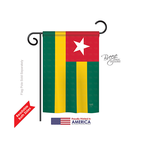 58303 Togo 2-Sided Impression Garden Flag 13 x 18.5 in.