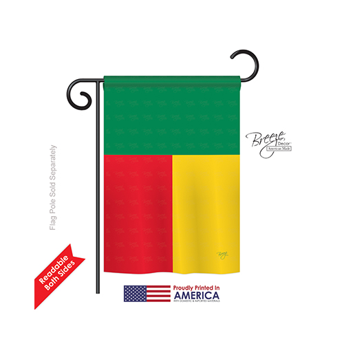 Benin 2-Sided Impression Garden Flag - 13 x 18.5 in.