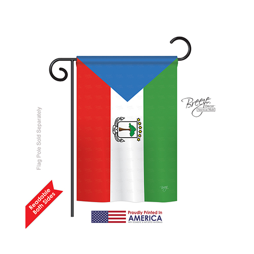 58305 Equatorial Guinea 2-Sided Impression Garden Flag - 13 x 18.5 in.