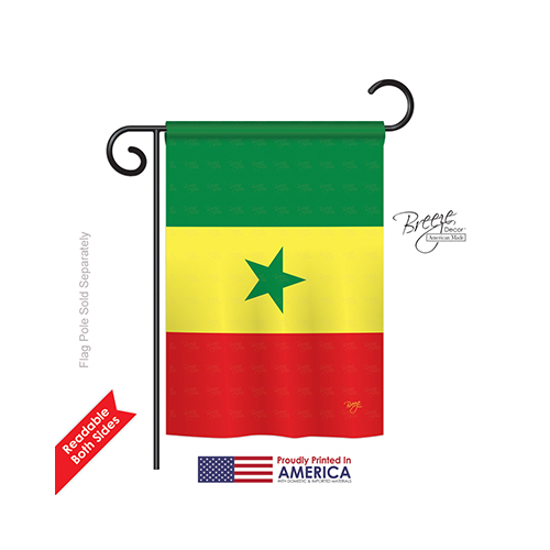 58309 Senegal 2-Sided Impression Garden Flag - 13 x 18.5 in.
