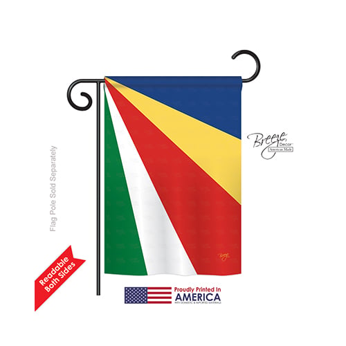 Seychelles 2-Sided Impression Garden Flag - 13 x 18.5 in.