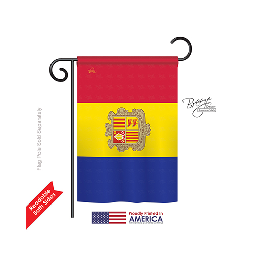 58319 Andorra 2-Sided Impression Garden Flag - 13 x 18.5 in.